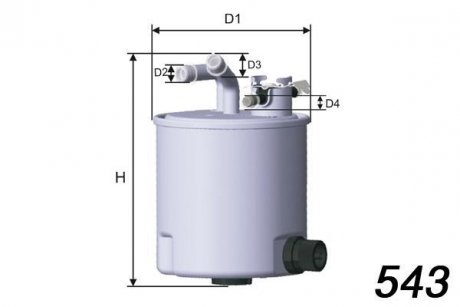 M502 Топливный фильтр MISFAT підбір по vin на Brocar