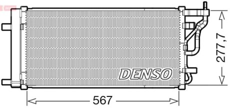 DCN41024 Skraplacz HYUNDAI i30 FASTBACK DENSO підбір по vin на Brocar