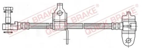 59977X Тормозной шланг QUICK BRAKE підбір по vin на Brocar