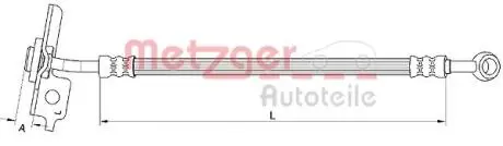 4111055 Тормозной шланг METZGER підбір по vin на Brocar