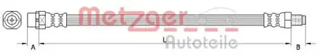 4110996 Тормозной шланг METZGER підбір по vin на Brocar