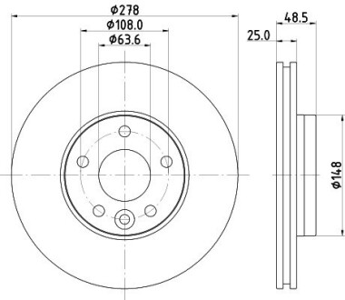 8DD355126561 Tarcza ham. malow. HC prz. VO HELLA подбор по vin на Brocar