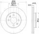 8DD355117981 Тормозной диск HELLA підбір по vin на Brocar