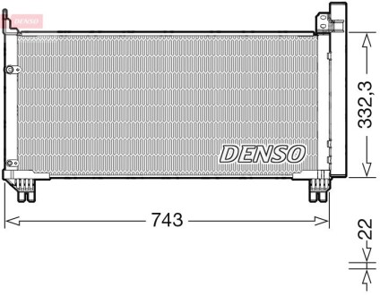 DCN51014 Skraplacz LEXUS RX350, RX350L DENSO підбір по vin на Brocar