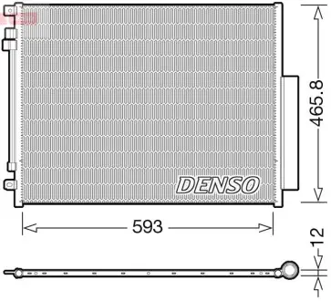 DCN01025 Skraplacz AR GUILIA, STELVIO DENSO підбір по vin на Brocar