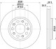 8DD355117231 Тормозной диск HELLA підбір по vin на Brocar