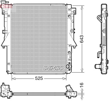 DRM45055 Chłodnica MITSUBISHI L200 DENSO підбір по vin на Brocar