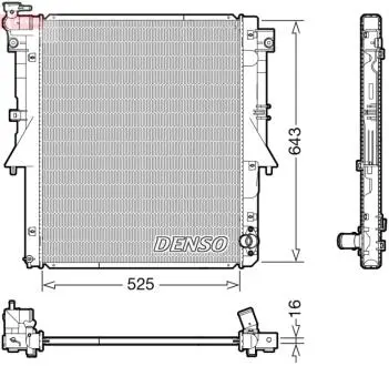 DRM45054 Chłodnica MITSUBISHI L200 DENSO підбір по vin на Brocar