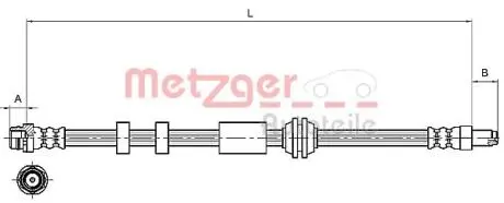 4111216 Шлангопровод METZGER подбор по vin на Brocar