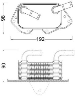 CLC186000S CHаODNICA OLEJU AUDI A6 MAHLE / KNECHT підбір по vin на Brocar