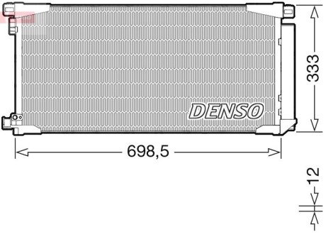 DCN50115 Skraplacz TOYOTA AURIS DENSO підбір по vin на Brocar