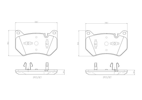 P85181 Гальмівні колодки дискові BREMBO підбір по vin на Brocar