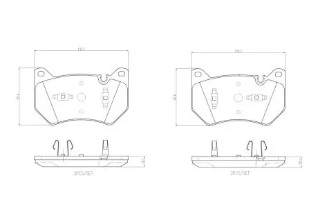 P85181 KLOCKI HAMULCOWE PRZOD BREMBO підбір по vin на Brocar