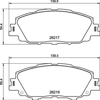 P83175 KLOCKI HAMULCOWE PRZOD BREMBO підбір по vin на Brocar