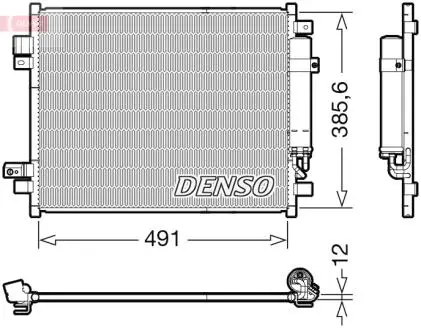 DCN46034 Skraplacz NISSAN NOTE DENSO підбір по vin на Brocar