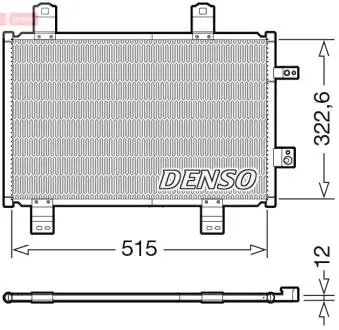 DCN44018 Skraplacz MAZDA CX-3 DENSO підбір по vin на Brocar