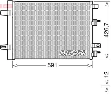 DCN17063 Skraplacz MERCEDES A DENSO підбір по vin на Brocar