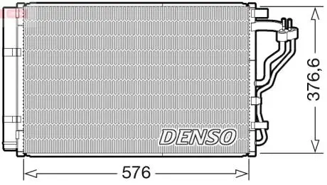 DCN43008 Skraplacz KIA CEED DENSO підбір по vin на Brocar