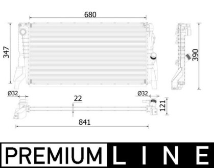 CR2318000P CHаODNICA MINI MAHLE / KNECHT підбір по vin на Brocar