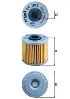 OX1093 Фільтр MAHLE / KNECHT підбір по vin на Brocar