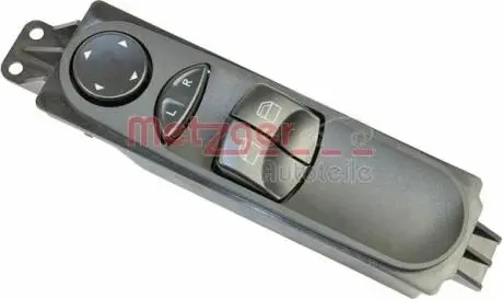 0916392 Кнопка стеклоподъемника и регулирования зеркал VW Crafter/MB Sprinter 06- (L) METZGER підбір по vin на Brocar
