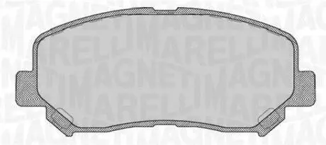 363916060710 Комплект гальмівних колодок, дискове гальмо MAGNETI MARELLI підбір по vin на Brocar