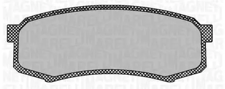 363916060705 Комплект тормозных колодок, дисковый тормоз MAGNETI MARELLI подбор по vin на Brocar