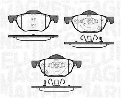 363916060691 Комплект тормозных колодок, дисковый тормоз MAGNETI MARELLI подбор по vin на Brocar