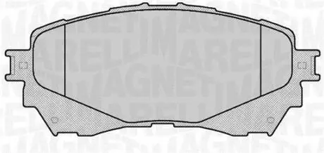 363916060677 Комплект гальмівних колодок, дискове гальмо MAGNETI MARELLI підбір по vin на Brocar
