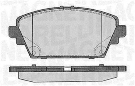 363916060566 Комплект тормозных колодок, дисковый тормоз MAGNETI MARELLI подбор по vin на Brocar