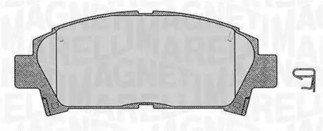 363916060509 Комплект тормозных колодок, дисковый тормоз MAGNETI MARELLI подбор по vin на Brocar