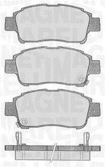 363916060533 Комплект тормозных колодок, дисковый тормоз MAGNETI MARELLI подбор по vin на Brocar