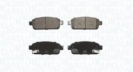 363916060433 Комплект гальмівних колодок, дискове гальмо MAGNETI MARELLI підбір по vin на Brocar