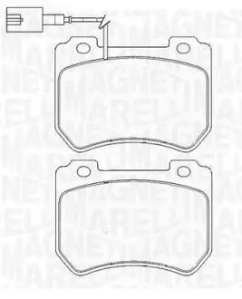 363916060423 Комплект гальмівних колодок, дискове гальмо MAGNETI MARELLI підбір по vin на Brocar
