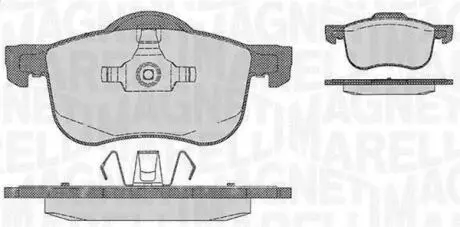 363916060422 Комплект тормозных колодок, дисковый тормоз MAGNETI MARELLI подбор по vin на Brocar