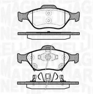 363916060404 Комплект тормозных колодок, дисковый тормоз MAGNETI MARELLI подбор по vin на Brocar