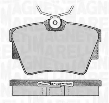 363916060370 Комплект тормозных колодок, дисковый тормоз MAGNETI MARELLI подбор по vin на Brocar