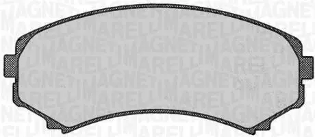 363916060342 Комплект гальмівних колодок, дискове гальмо MAGNETI MARELLI підбір по vin на Brocar