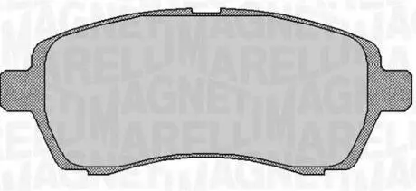 363916060254 Комплект тормозных колодок, дисковый тормоз MAGNETI MARELLI подбор по vin на Brocar
