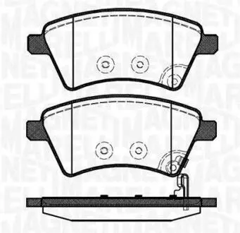 363916060241 Комплект тормозных колодок, дисковый тормоз MAGNETI MARELLI подбор по vin на Brocar