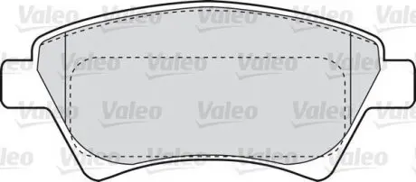 598526 Комплект гальмівних колодок, дискове гальмо VALEO підбір по vin на Brocar