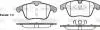 P1319300 Комплект тормозных колодок, дисковый тормоз WOKING підбір по vin на Brocar