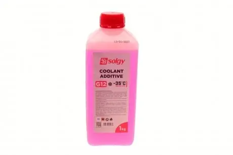 503007 Антифриз (червоний) G12 (1kg) (-35°C готовий до застосування) SOLGY підбір по vin на Brocar