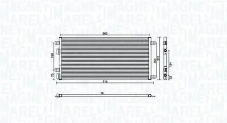 350203887000 Skraplacz IVECO DAILY III 35S12, 35C12 MAGNETI MARELLI підбір по vin на Brocar