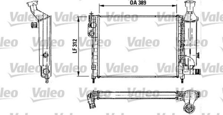 730492 Радіатор, охолодження двигуна VALEO підбір по vin на Brocar