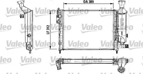 730492 Радіатор, охолодження двигуна VALEO підбір по vin на Brocar