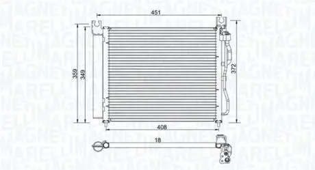350203952000 Skraplacz KIA PICANTO (SA)1.0 MAGNETI MARELLI підбір по vin на Brocar