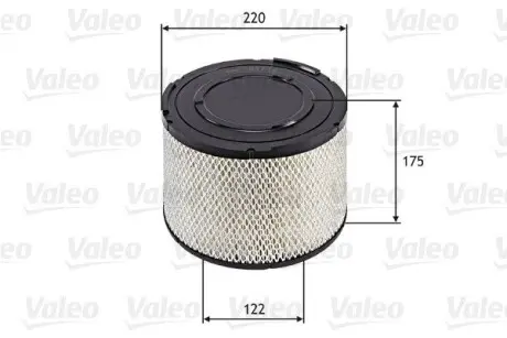 585744 Воздушный фильтр VALEO подбор по vin на Brocar