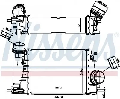 961521 Інтеркулер NISSENS підбір по vin на Brocar