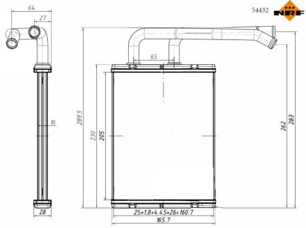 54432 Автозапчасть NRF підбір по vin на Brocar